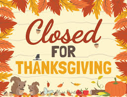 The Monona County Zoning/Environmental Health office will be closed this Thursday and Friday ... Happy Thanksgiving🦃