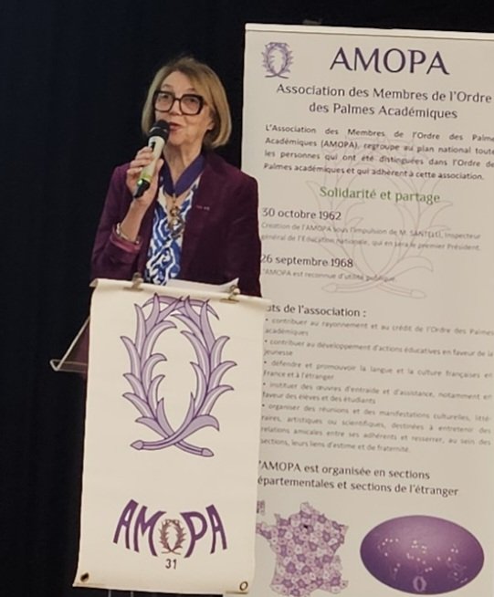 amopa31's tweet photo. 🏅En présence de m. le DASEN et mmes les DAASEN, cérémonie de remise des Palmes académiques organisée par l'@amopa31 dans l'amphi Sophie Germain de l'@INSAToulouse.
Reconnaissance solennelle d'👨 et de 👩 portant haut les valeurs de l'école et construisant des avenirs.
#Toulouse https://t.co/HKeNWnh3XJ