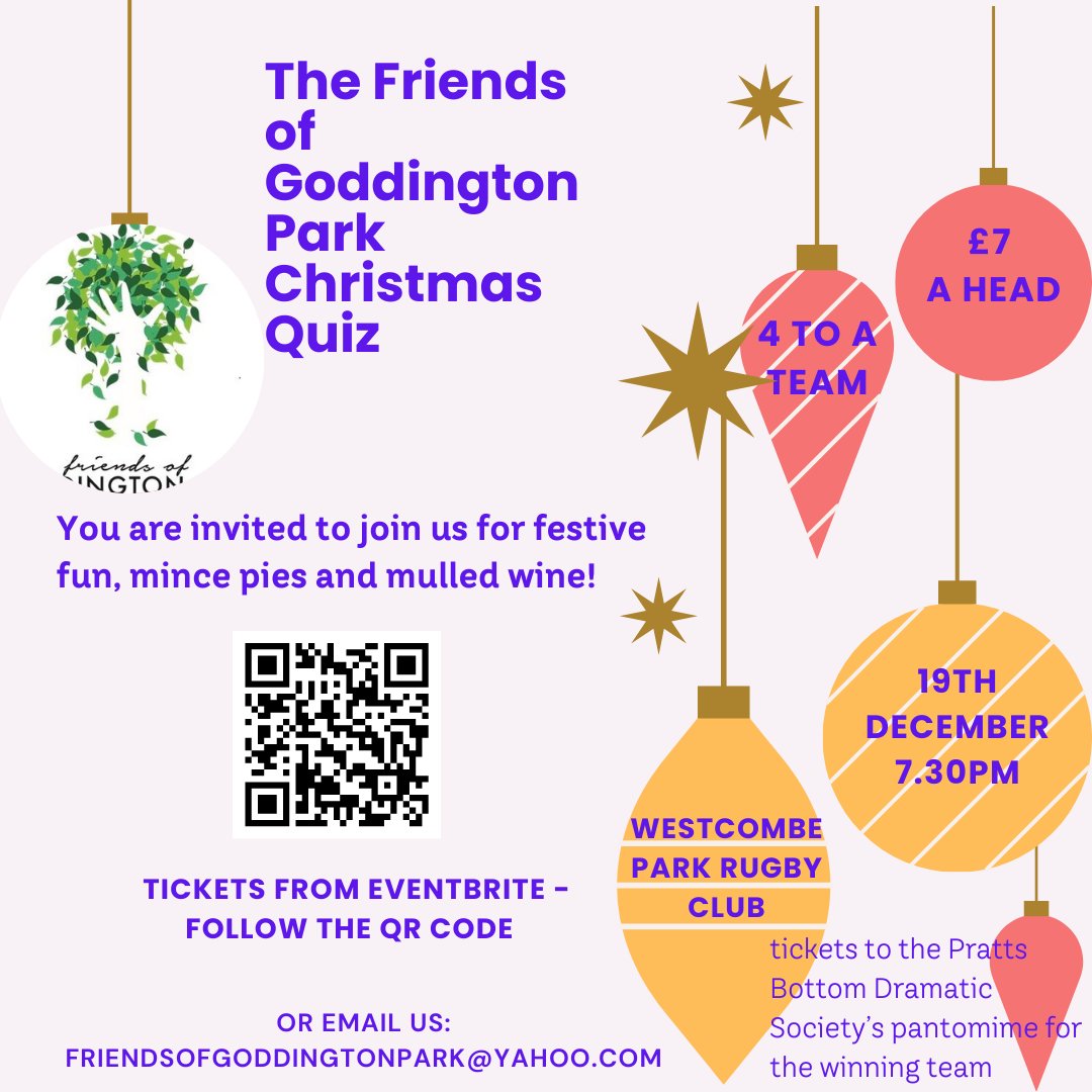 Have you got your tickets yet? Give yourself a night off from the Christmas prep and join us for some festive fun!  <a href="/BromleyBuzz/">Bromley Buzz</a> <a href="/WESTCOMBE_PARK/">Westcombe Park RFC</a> @MumsnetBromley <a href="/WeLoveOrpington/">WeLoveOrpington</a>