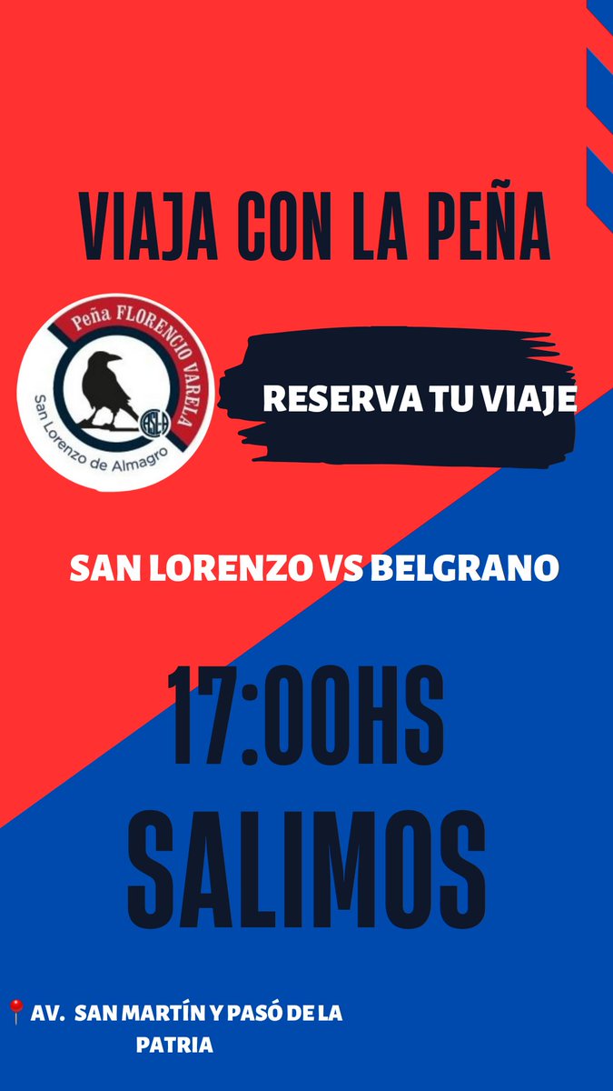 Ya estamos listo!!!

Vamos san lorenzo

💙❤️💙