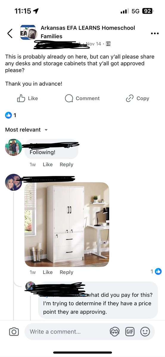 EFAs (vouchers) are being used by homeschool students in AR for private sports lessons, religious indoctrination, $1000 computers, and more.

Meanwhile public school students have to fundraisers for uniforms &amp; equipment, get $200 Chromebooks, teachers buy classroom supplies, and