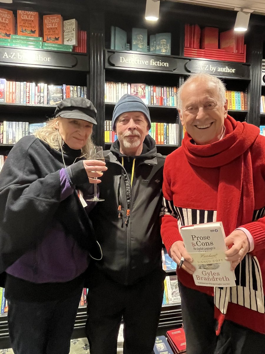 We had a lovely evening at Hatchards tonight thankyou Gyles for your kind words .