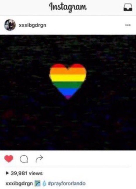 smileflowermuti's tweet photo. with all the attention gdragon is getting these past few days, i want to share with some who dont know, he since the beginning of his fame has been such an avid supporter of the lgbtq community, at a time when it was not accepted. one of the few to speak about the pulse shooting+ https://t.co/DlN9OK5raI