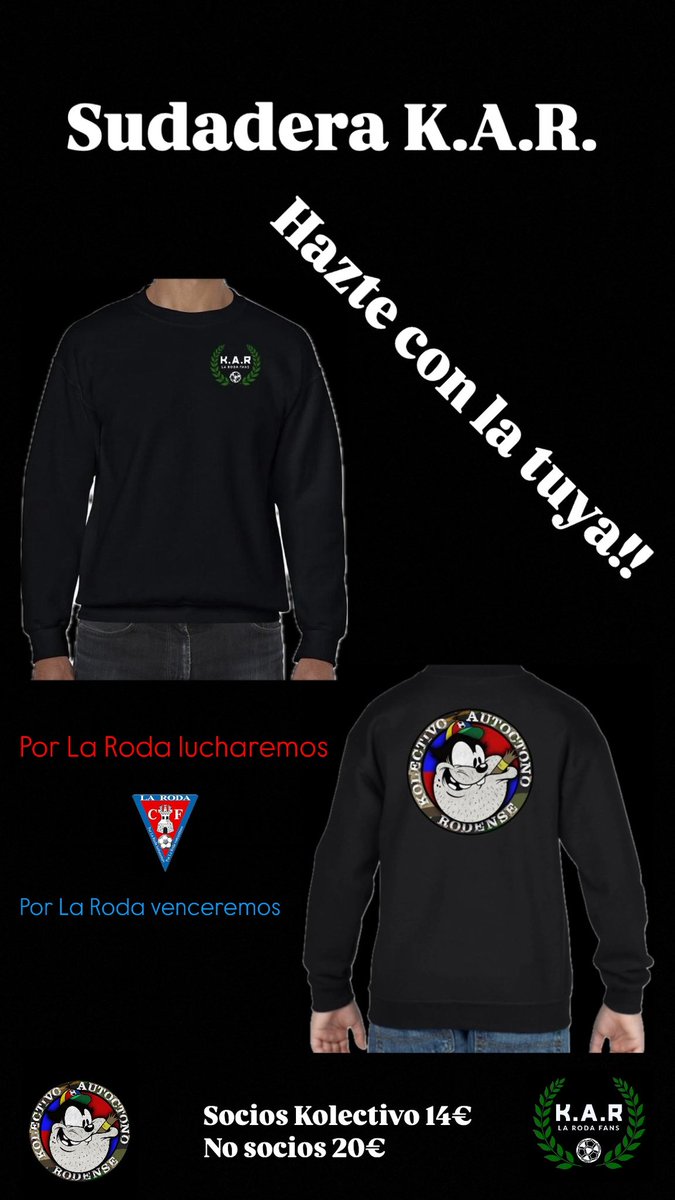 KAR23FANS's tweet photo. ¡¡HAZTE CON LA NUEVA SUDADERA DEL GRUPO!! https://t.co/4l8fA4g0rM