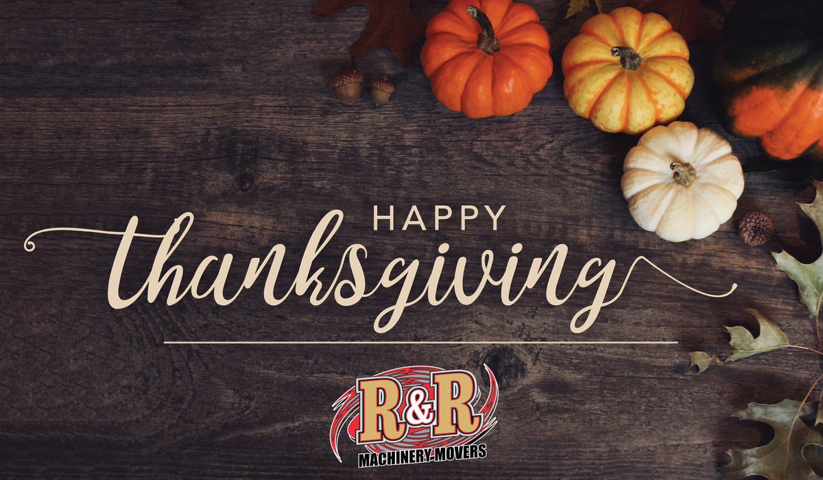 RRMACHINERY_'s tweet photo. Happy Thanksgiving Everyone 😁🦃🍁 https://t.co/kUt502WeXi