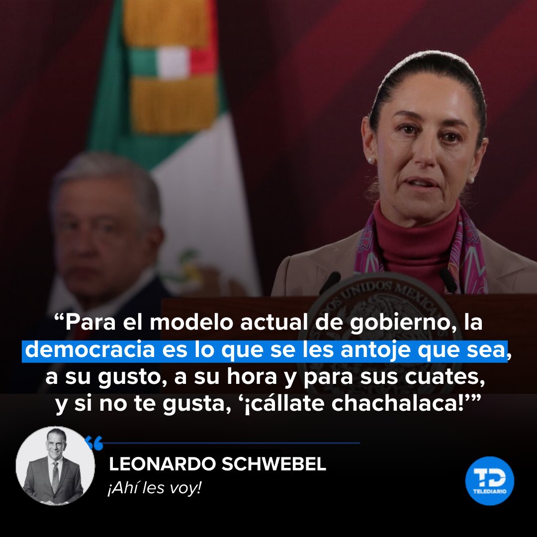 #AhíLesVoy 🗣️ | "Aquella mamá que un día nos dijo “¡porque lo digo yo!” nos lo sentenció y advirtió: en esa cosa llamada democracia, entre más calladito, más bonito”.

🖋️ Lee la columna completa de <a href="/LeoSchwebel/">Leonardo Schwebel</a>: bit.ly/3VzVlaT