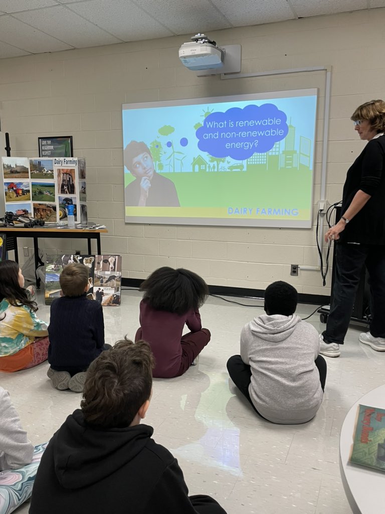 Big thanks to Ms. Sue and the Dairy Farmers of Ontario for an awesome presentation! Our students loved learning about the amazing technology behind modern dairy farming. 🐄🥛 #Education #DairyFarming #ThankYou <a href="/eduONdairy/">Ontario Dairy Education Program</a> <a href="/SES_ycdsb/">St. Elizabeth Seton</a>