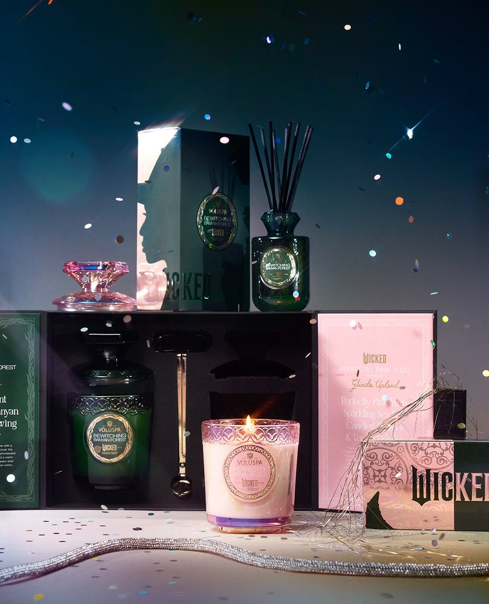 Strike a match and let the enchanting world of Oz illuminate your ambience 💖💚 Whether you’re burning the sweetness of Glinda’s charm or the bold essence of Elphaba, this collection transports you to a place where magic lingers in the air. 

Shop now: bit.ly/3XUXm2S