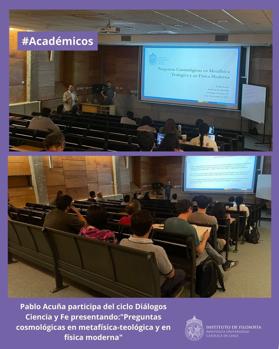 Hace algunas semanas el jefe de nuestro programa, Dr. Pablo Acuña, participó de este ciclo sobre ciencia y fe del <a href="/FisicaUC/">Instituto de Física UC</a> 👏👏