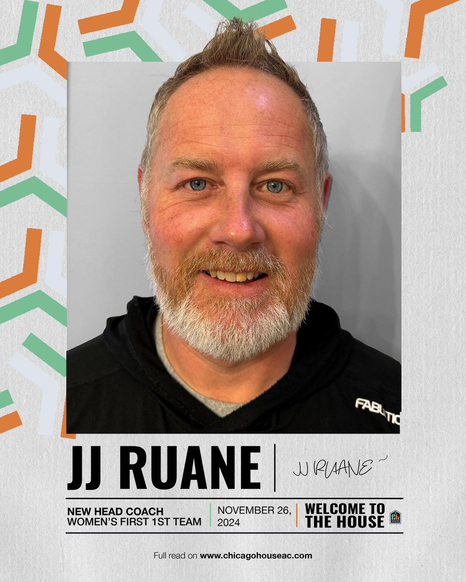 📣 Welcome JJ Ruane to Chicago House AC!

We’re thrilled to announce JJ Ruane as the newest addition to the Chicago House AC family, taking on the challenge of leading our semi-pro women’s team to new heights in the WPSL! 🔥

#ChicagoHouseAC #WPSL #OurCityOurHouse