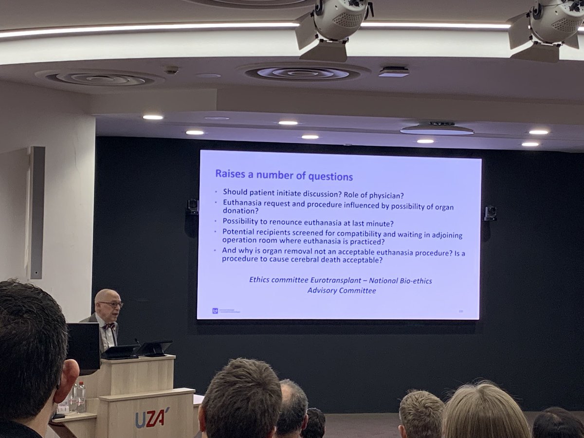 Joining a great event around organ transplantation including a discussion on donation after euthanasia. #foodforthought #donation #transplantation #UZA #AntwerpHepatology