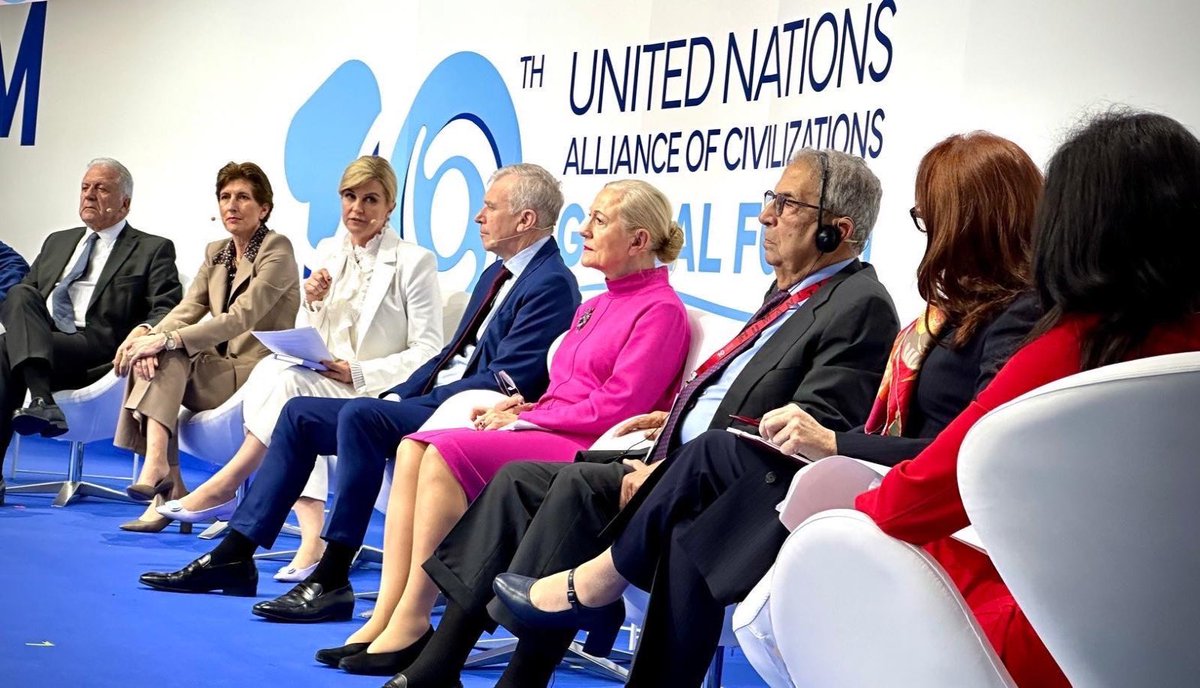 . <a href="/UNAOC/">UNAOC - United Nations Alliance of Civilizations</a> #GlobalForum #Cascais, #Portugal, and the panel: “Two Decades of Dialogue for Humanity: Reflecting on Lessons Learned and Forging a Path Forward.”  Great to see so many friends, including President Marcelo Rebelo de Sousa. <a href="/presidencia/">Presidência da República Portuguesa</a> <a href="/CasaReal/">Casa de S.M. el Rey</a>