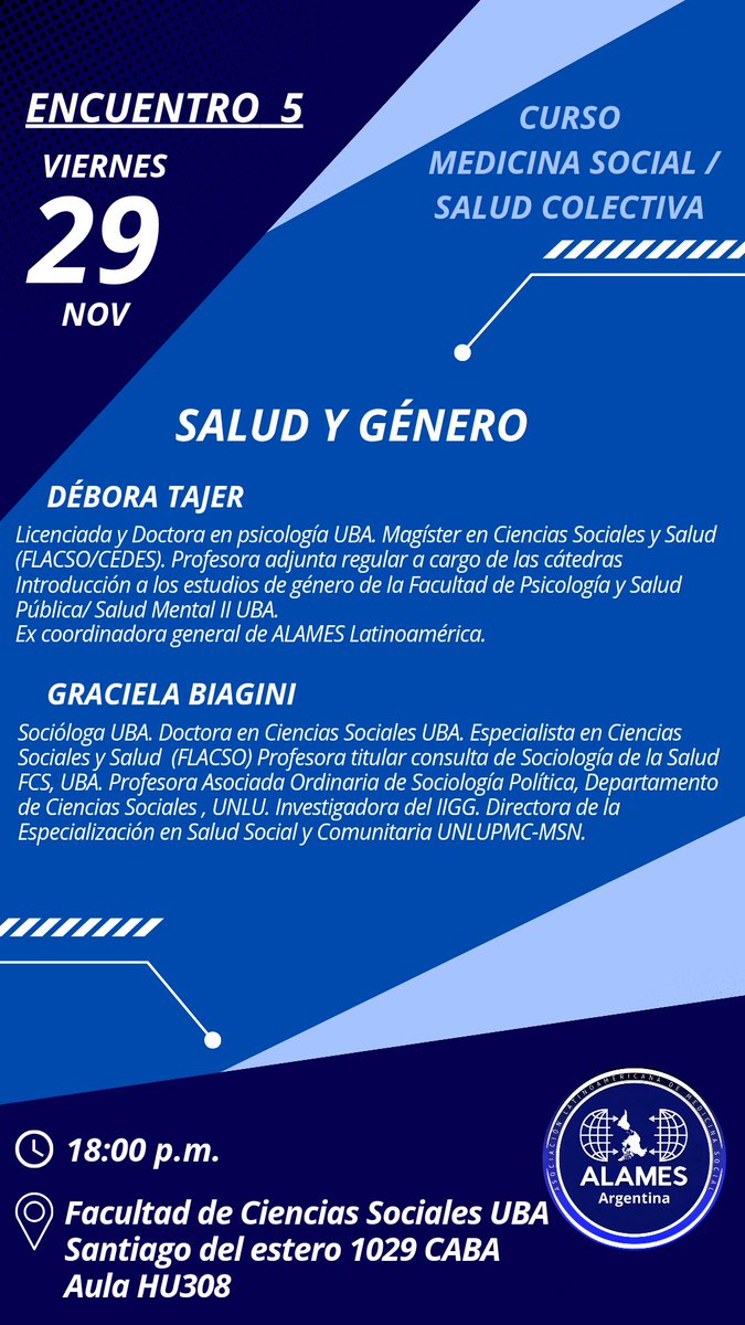 Asociación Latinoamericana de Medicina Social (@alamesarg) on Twitter photo 