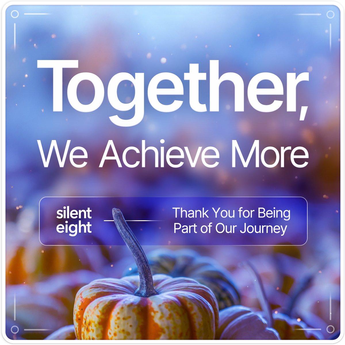 We want to express our gratitude to our clients, partners, and team members who contribute to our success. Your trust and collaboration drive us to innovate and excel in providing AI-driven compliance solutions.

Wishing you a joyful Thanksgiving.  

#Thanksgiving #SilentEight