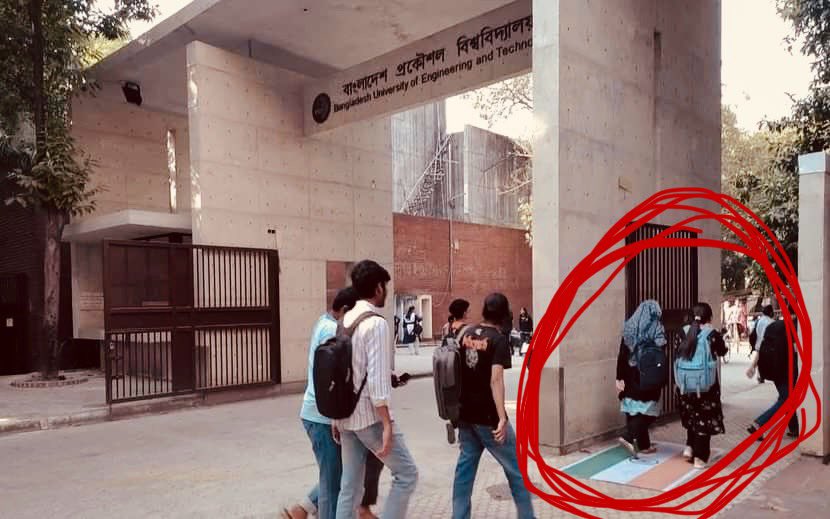 uxerjoy's tweet photo. This image is taken from the entry gate of  Bangladesh University of Engineering and Technology (BUET).

“I feel very cursed to be born as part of the Bangladeshi nation.”

@savebangladeshihindhu https://t.co/UTvoUp8F4U