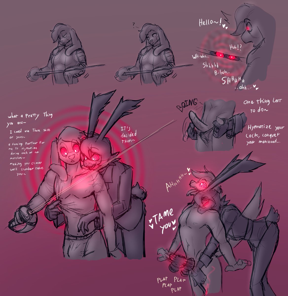 KuroFreak's tweet image. Hypnovember - Day 27 - Blade

@PaxtonStranger's such a talented puppy! Ludovico simply cannot let go such a perfect prey, being an Immortal vampire, his experience with Fencing is extraordinary, but he lacks a worthy partner to spar with...

Until now!

#hypnosis #hypnovember2024