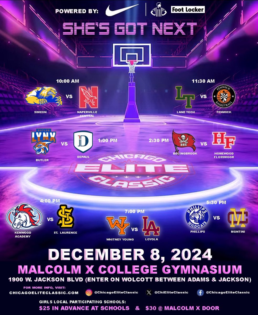 Schedule is set!  Get your tickets today! 💪🏽🏀😤
