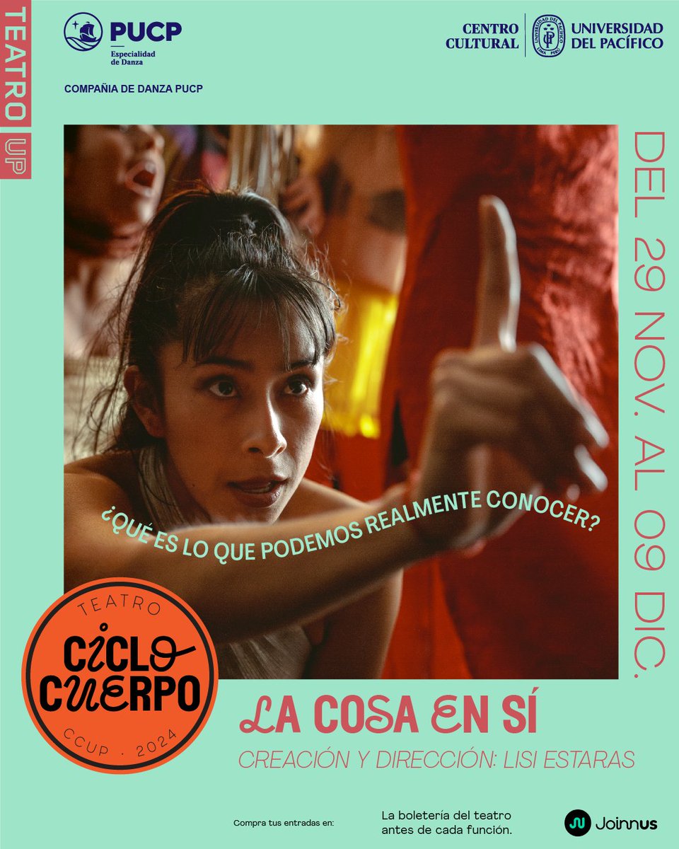 ¡Este viernes estrenamos La cosa en sí!
Una obra que explora la sensualidad y los detalles anecdóticos de la vida, creando un lenguaje físico y emocional único. 
Compra tus entradas en <a href="/joinnus/">Joinnus</a>:
sge.st/9RrIkvI