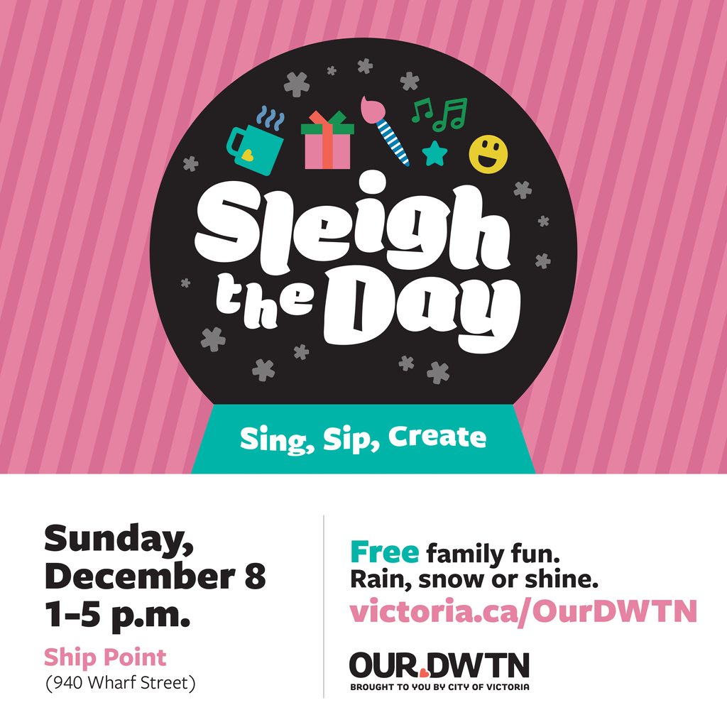 ❄️☃️🎁Join us at Sleigh the Day on Dec 8th, brought to you by the City of #Victoria! Enjoy family-friendly fun, with sing-alongs, live performances, craft workshops, and more. We'll be there with the #VBS Beer Bus! 🍺
⁠
👉️ Learn more: victoria.ca/community-cult…

#VictoriaEvents