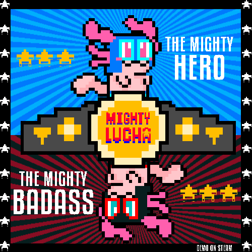 AxoloteLuchador's tweet photo. They will LUCHA a 2 out of 3 falls,
In the Tecnico corner "the babyface" vs the axolotl badass in the Rudo corner.
Tickets available on #Steam add it to the #wishlist

https://t.co/cMn3jNVcAu

#indiegame #gamedev  #8bitart  #axolotl #pixelart #WishlistWednesday #ウーパールーパー https://t.co/laX467QhfJ