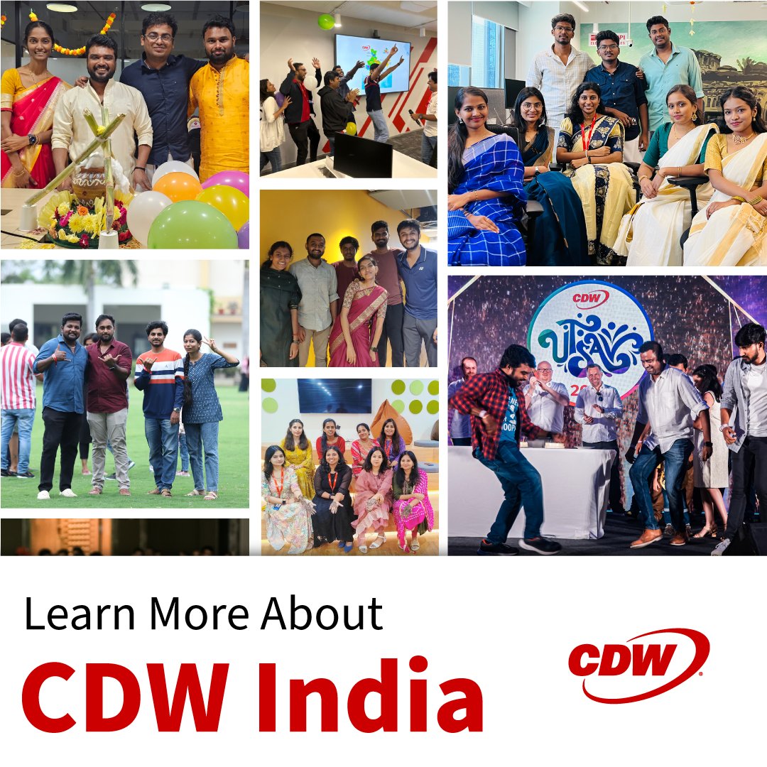 CDWCorp's tweet photo. Utilizing the latest technology to drive our customers’ #DigitalTransformation is at the heart of #CDWIndia.
Find out all about the team, its accomplishments so far and how innovation fuels it all. https://t.co/v7kDOatjnO
#LifeAtCDW #WorkCulture #ProfessionalDevelopment https://t.co/PVKHulJNTU