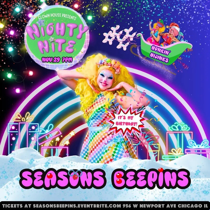 🌟CLOWN STAR SPOTLIGHT🌟
🎉 Birthday Clown Shirley Blazen (she/they)🎉 
Blazen (aka 🍭Swirly🍭) is an award-winning comedy performer and director celebrated for clowny burlesque. 🤡
🤪 Known as  Chicago’s Screwiest Showpony &amp; 
🥪Hostess with the “Mayo-st… instagr.am/p/DC4y-ravIXc/