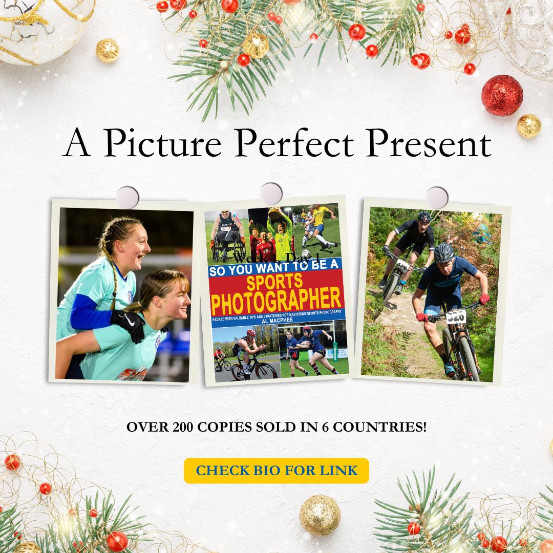 BUY A PICTURE PERFECT PRESENT THIS CHRISTMAS: Available in Kindle &amp; full colour Paperback formats, So You Want To Be A Sports Photographer is the ideal gift for an aspiring professional or hobbyist. Amazon link: buff.ly/3Vozikx #sportsphotography #sportsphotographyinindia