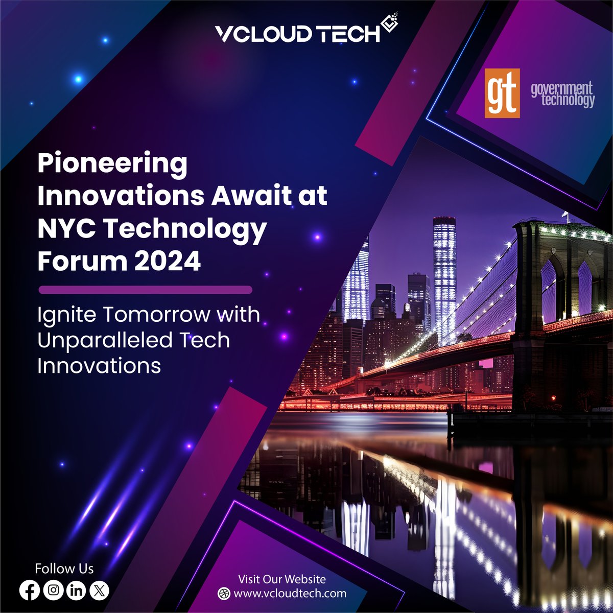 vCloudTech's tweet image. ๐ Explore innovation at the NYC Technology Forum 2024! Visit Booth T79 to meet vCloudTechโs Reps. Discover groundbreaking solutions with @eatoncorp at the New York Marriott, Brooklyn Bridge, Dec 2-3. Letโs shape the future together! ๐
#TechExplorers #NYCTechForum #govtechlive