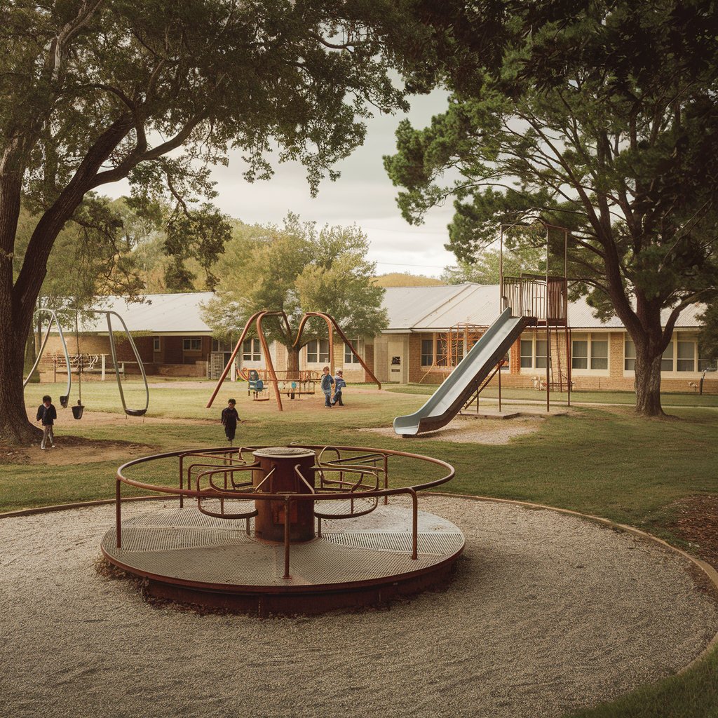 The playground was more than playtime—it was life's first classroom. We learned to solve disputes, persevere, take turns, embrace teamwork, and build friendships. This picture brings back so many wonderful memories!