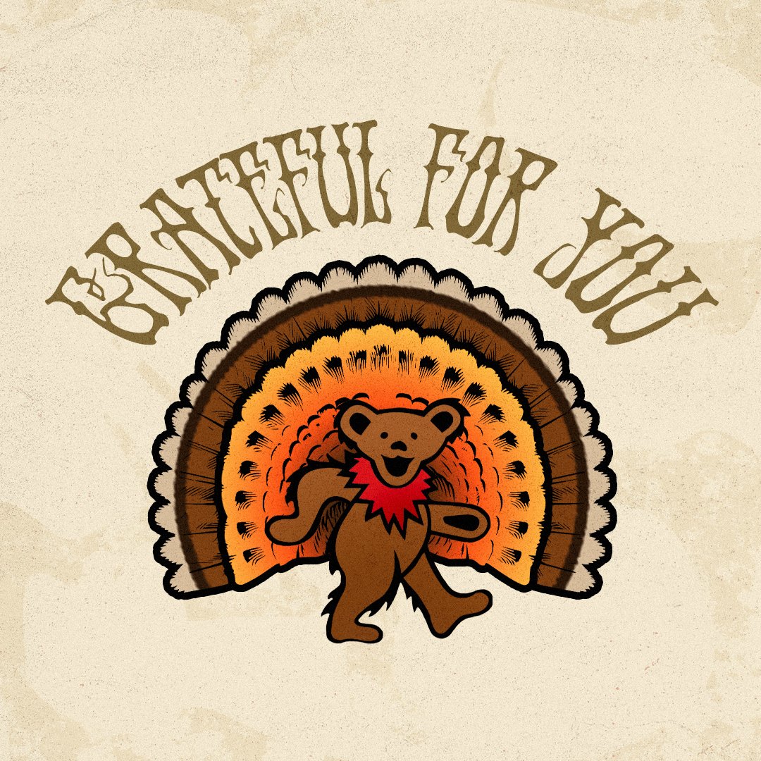 Happy Thanksgiving 🦃Grateful for the community of Dead Heads who keep the music and legacy of the Dead alive, sharing it far and wide.