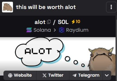 website and banner was updated rq this time.
thanks for that <a href="/dexscreener/">DEX Screener</a>. 🫡
dexscreener.com/solana/GZ6YjHe…