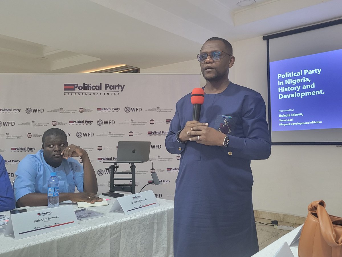 ChiromaHope's tweet photo. I am excited to join forces with @KDI_ng and @WFD_Nigeria to develop the groundbreaking Political Parties Performance Index (#PPPI) for Nigeria.

@FCDOGovUK @YZYau https://t.co/HL6PuDvAFt
