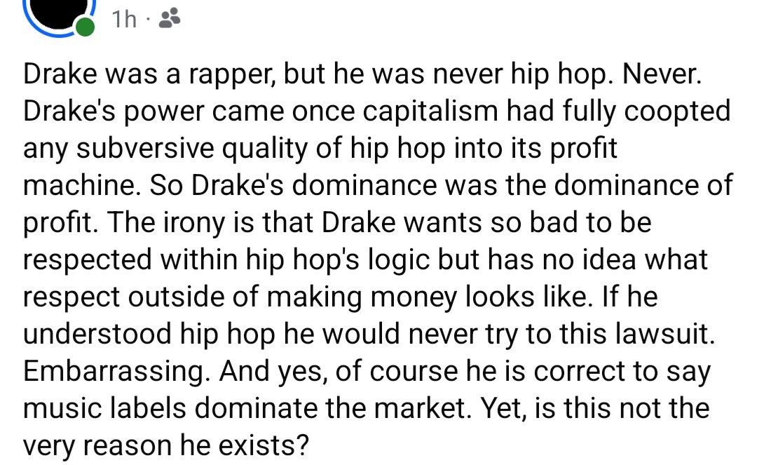 EStyles007's tweet photo. DRAKE IS NOT A VICTIM he's mad he can't win and being bought and paid for isn't enough anymore. https://t.co/2TvM4U6WN1