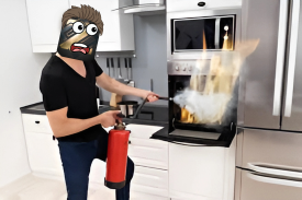 Little reminder to watch your food carefully as you cook your Thanksgiving feast.

...and know where the fire extinguisher is.