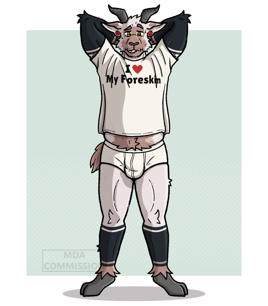 MarsDA__'s tweet photo. (CW: Suggestive Text)
Funny shirt club! 🐐
Comm for @badgohts https://t.co/AitIeXpaAN