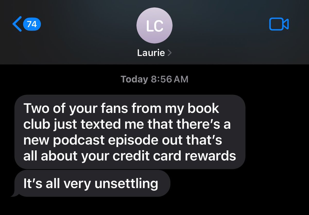 Mike’s college roommate texted him this morning: