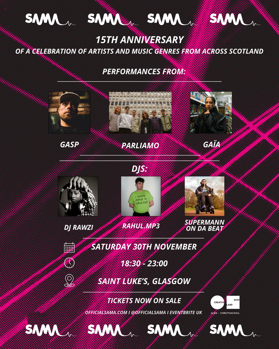 SAMA (@officialsama) on Twitter photo 🚨 Low ticket warning for SAMAs! 🚨
Book now for this Saturday's awards! Hosted by <a href="/phoebeih/">Phoebe Inglis-Holmes</a> & @LeylaJosephine1 🏆
eventbrite.co.uk/e/scottish-alt… 🚨 Low ticket warning for SAMAs! 🚨
Book now for this Saturday's awards! Hosted by <a href="/phoebeih/">Phoebe Inglis-Holmes</a> & @LeylaJosephine1 🏆
eventbrite.co.uk/e/scottish-alt…