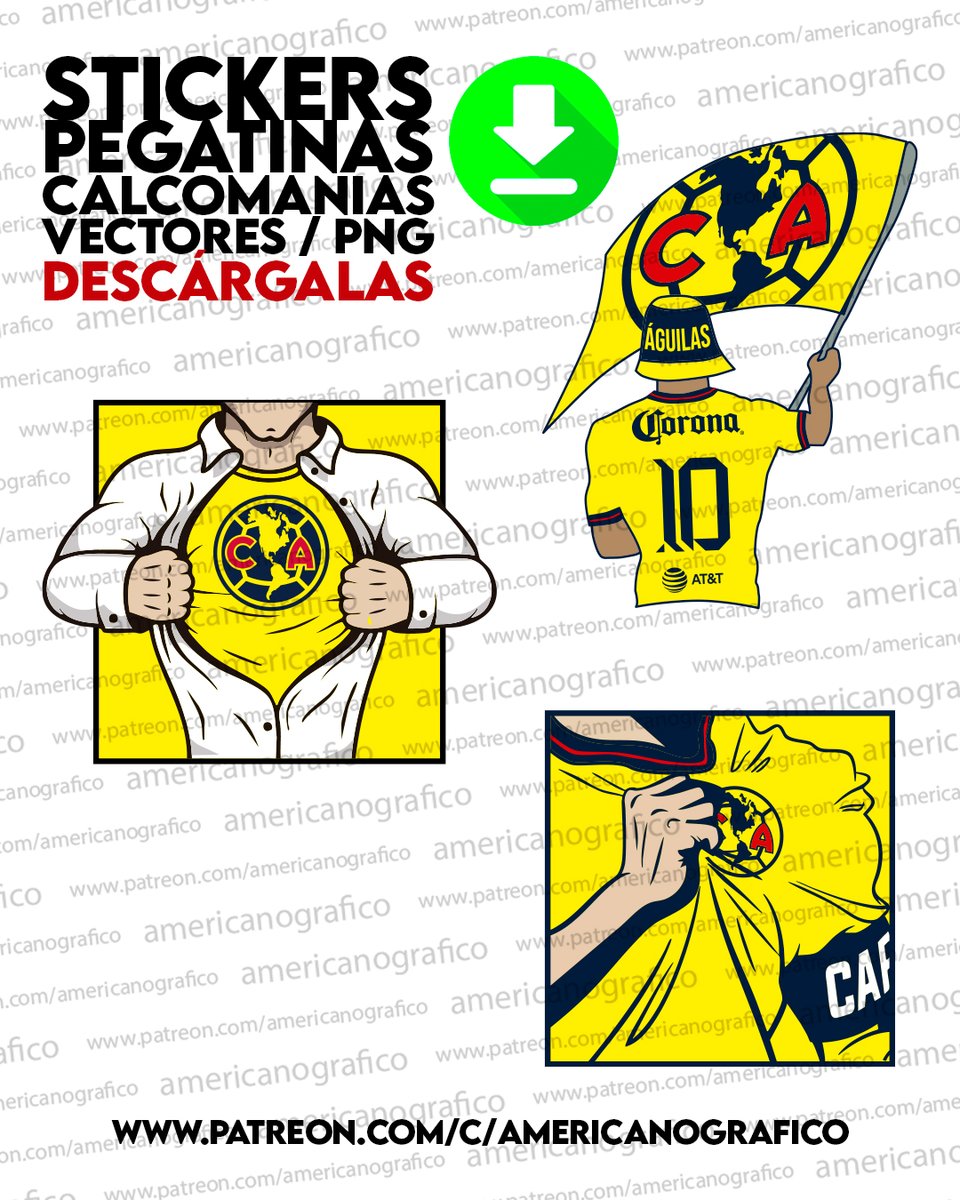 Stickers Club America Design - Mod. 271124
¡Estoy contigo, oye mi corazón! ¡Vamos América!
Suscríbete a nuestra comunidad y descarga todo el contenido exclusivo de las Poderosas Águilas del América. #GrandesDeCorazón! 🫶 ⬇️⬇️⬇️
patreon.com/posts/stickers…