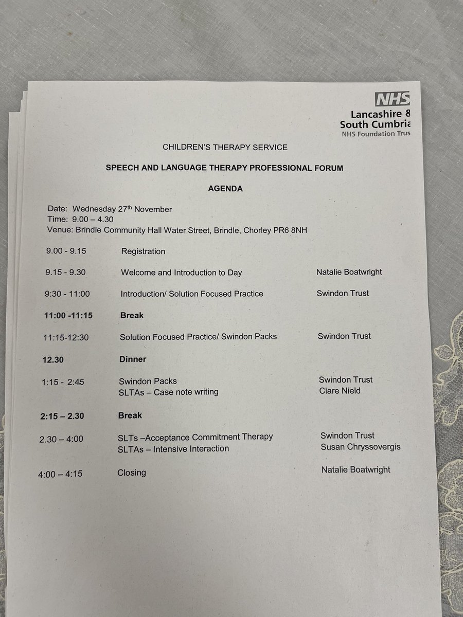 Over 70 of the children’s therapies speech and language therapy team had some great training today with @TheFluencyTrust. Inspirational! Thanks to <a href="/NatBoatwright/">Natalie Boatwright</a> for her leadership around this event.