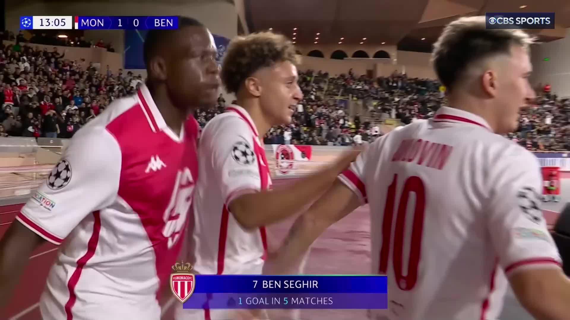 Eliesse Ben Seghir completes a lovely team move for Monaco 💥