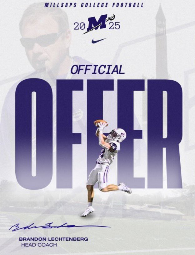 #AGTG After a great conversation with <a href="/CoachBapDL/">Julian Jean-Baptiste</a> I am blessed to receive my first offer to <a href="/MajorsFootball/">Millsaps Football</a>
