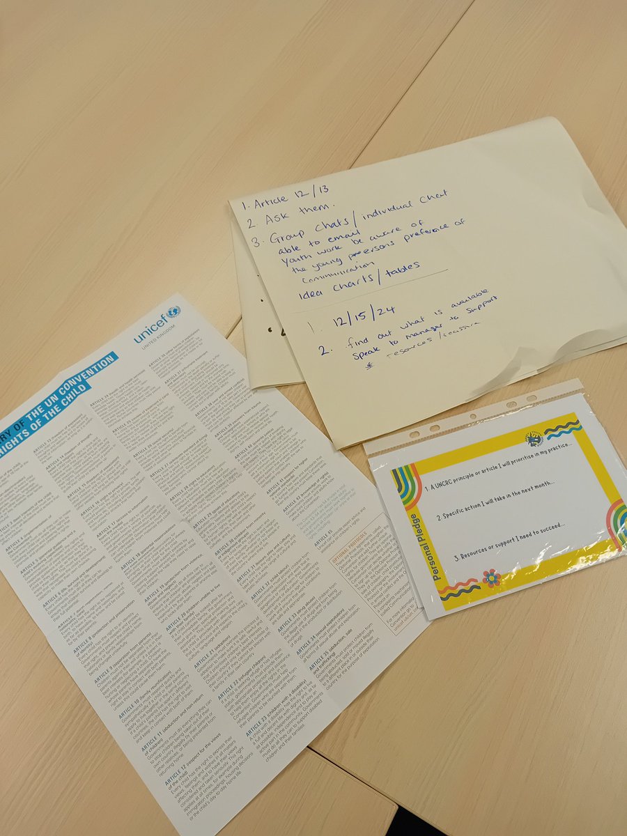 Tonight we teamed up with <a href="/OCCJersey/">Office of the Children’s Commissioner for Jersey</a> to deliver a workshop on 'The Children's Rights Approach'.

Youth workers explored what it means &amp; how to embed it into practice, ensuring that young people's rights are always at the heart of what we do.

Thanks Sheree for joining.

#UNCRC