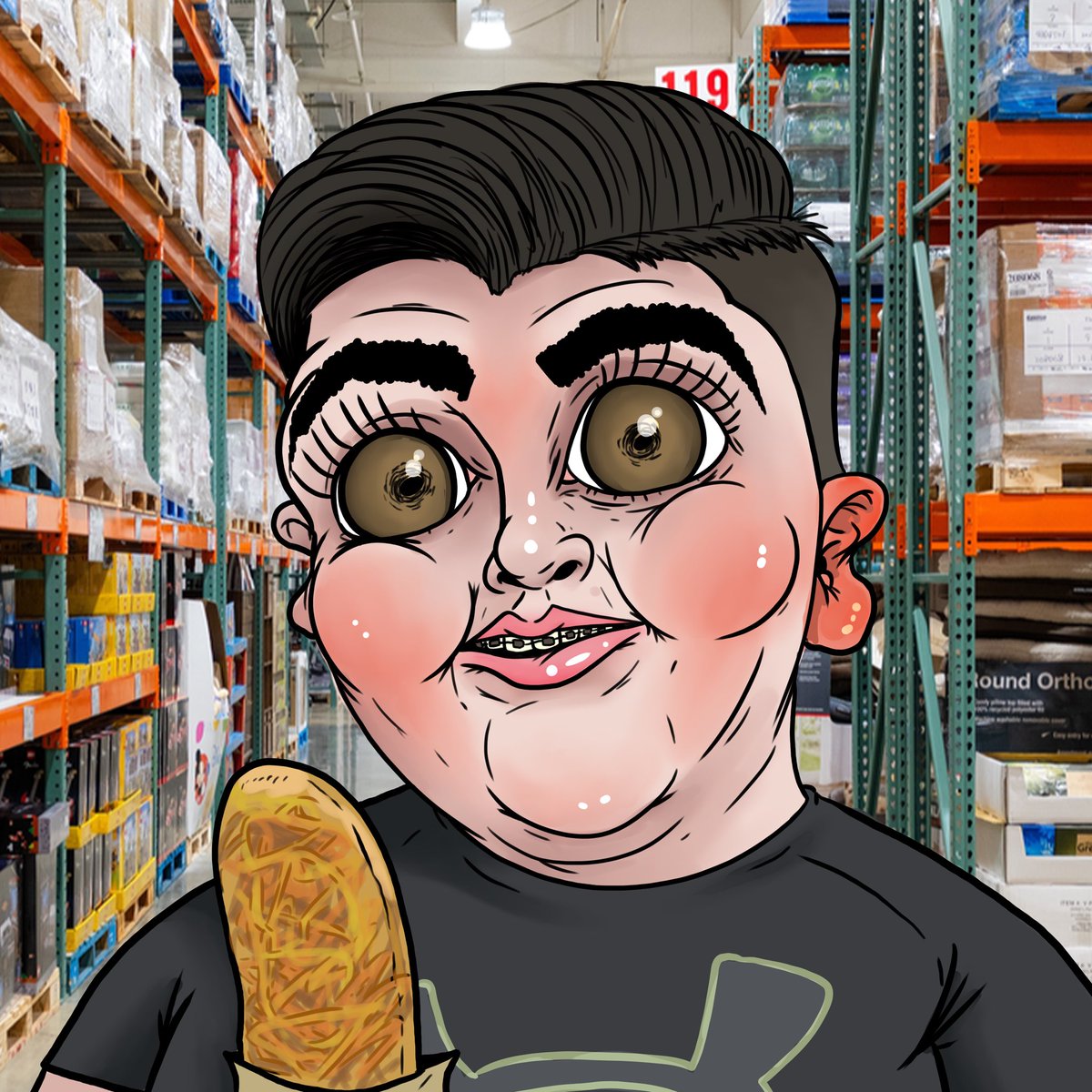 ALL_TH3_MEMES's tweet photo. The Costco Guys are rolling in with double chonk chocolate cookies 🍪 and chicken bakes 🍗, ready to take $ATM to the moon! 🚀 All The Memes just got a whole lot tastier. 😎 #ATM #MemeCoin https://t.co/vNlkkwNowd