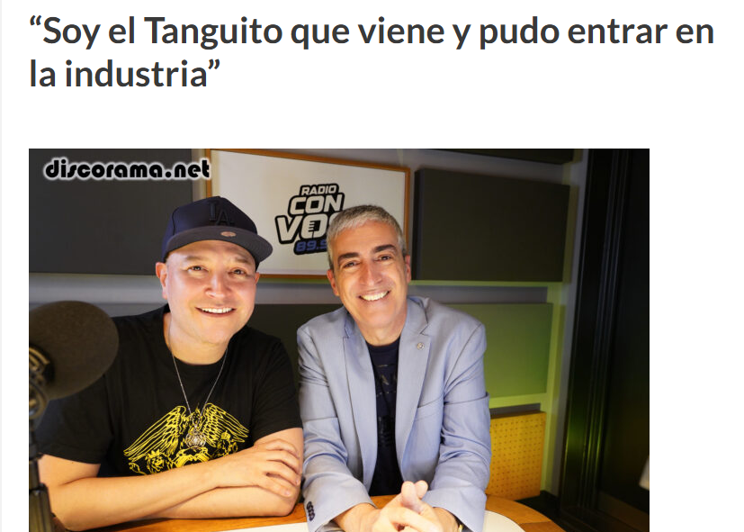 Mi nota a Leo García (<a href="/leogarciapop/">Leo García</a> ) en el sitio de <a href="/radioconvos899/">Radio Con Vos 89.9</a> . Leé y escuchá la nota en este link: radioconvos.com.ar/soy-el-tanguit…