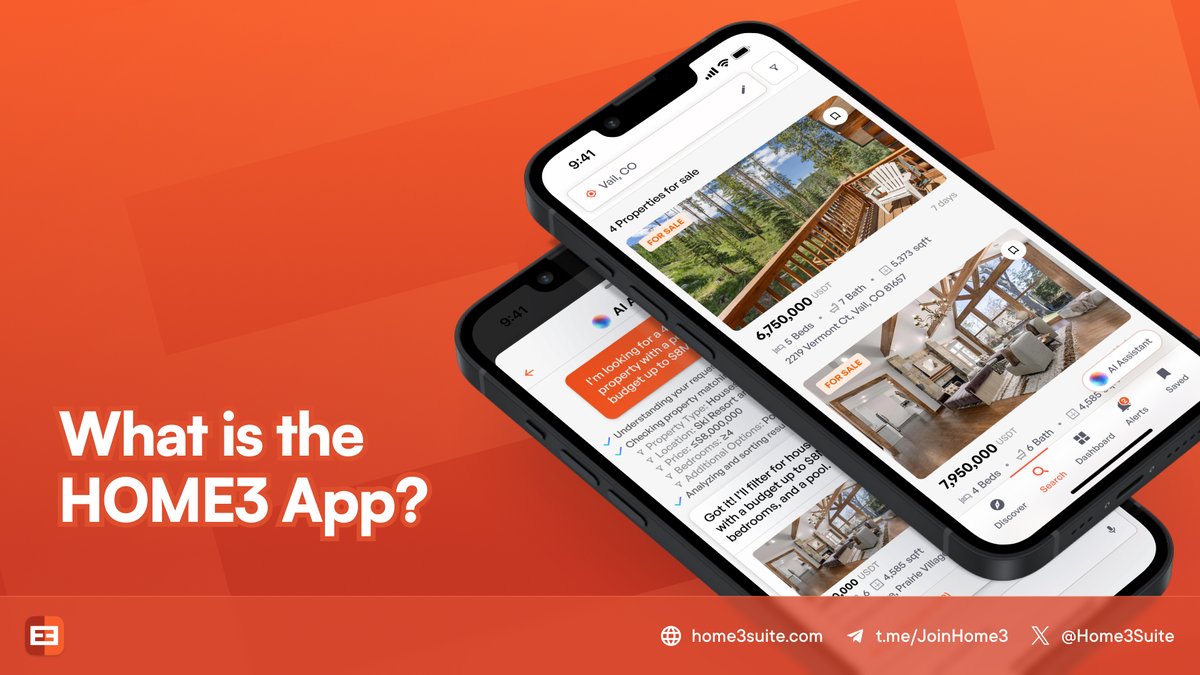 Created to be the centerpiece of the #HOME3 ecosystem, our app aims to simplify property searching and research by using #AI to deliver tailored insights quickly and intuitively.

🤖 With AI, you can:

🔸 Find specific properties in seconds. For example: “Show me a beach town