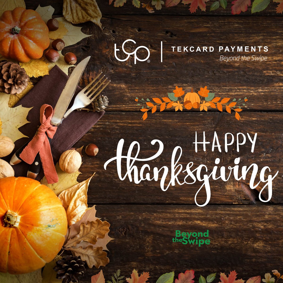 TekCardPayments's tweet photo. Wishing you a Happy Thanksgiving from our family to yours. Here’s to a day of gratitude and celebration!

#Thanksgiving #Gratitude #Family #Celebration #Thankful #HolidayVibes #HappyThanksgiving https://t.co/0FIfEtyJFY