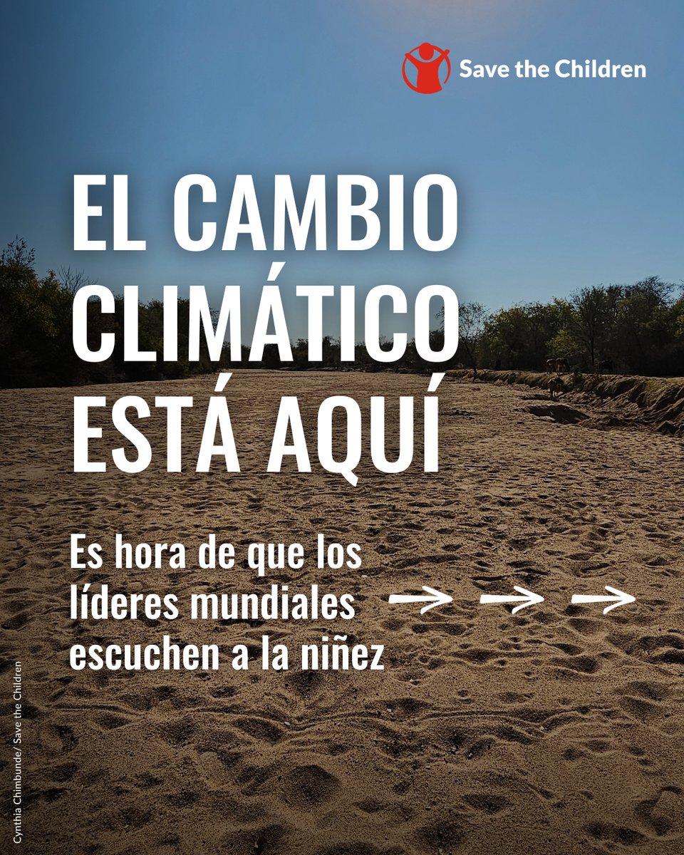 SaveChildrenMx's tweet image. La niñez del mundo alza su voz contra el #CalentamientoGlobal pidiendo a los líderes mundiales que tomen medidas hoy, ya que las #Inundaciones y #Sequías han comprometido su vida, salud y educación de forma drástica. 🌎🌡️🔥