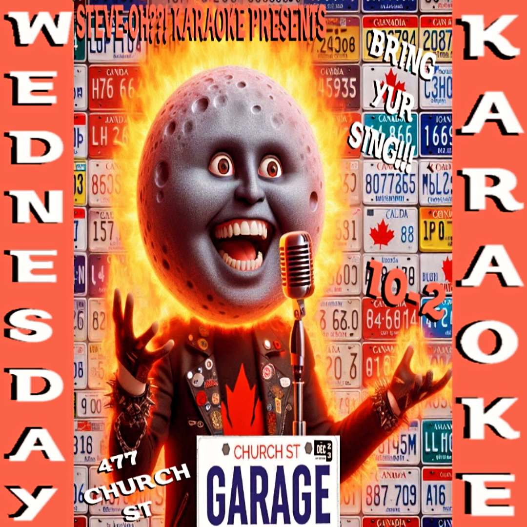 savage7's tweet photo. Wednesday!!!
Wednesday Karaoke @ Church Street Garage w\Steve-Oh??! 
 BRING YUR SING KING!!!

Fav's can be found @ www.karaokenerdsdotcom !!!
477 Church St. 10-2

#steveokaraoke #churchstreetgarage #lgbtq2karaoke #wednesdaykaraoke  #torontokaraoke 

https://t.co/JTnuf3suKV https://t.co/CRxnAzT8uK