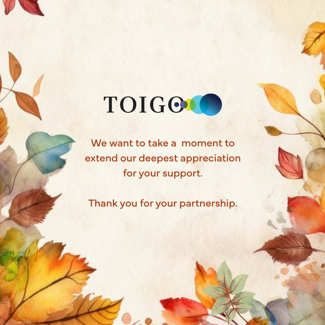 Happy Thanksgiving! #ToigoFamily