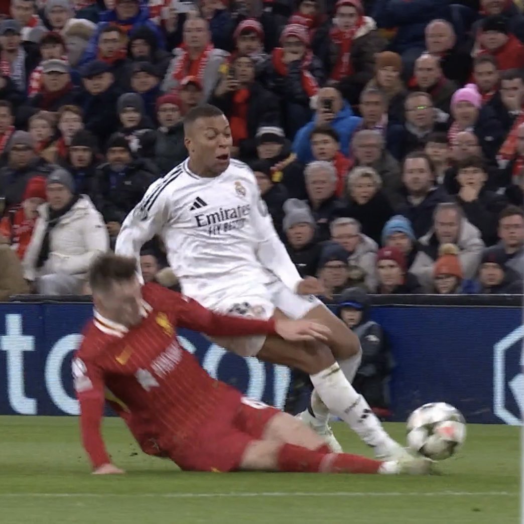 ballsdotie's tweet photo. Just a young lad from Tyrone with the huge tackle on Kylian Mbappe https://t.co/bI7DysaMsQ